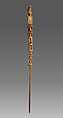 Pipe Tamper with rattling elements, Wood, Native American (Northern Plains)